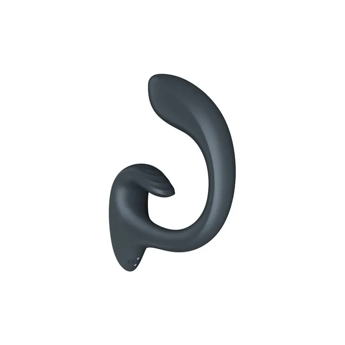 Satisfyer G For Goddess Vibrator With Clitoral Suction Stimulator Dark Grey