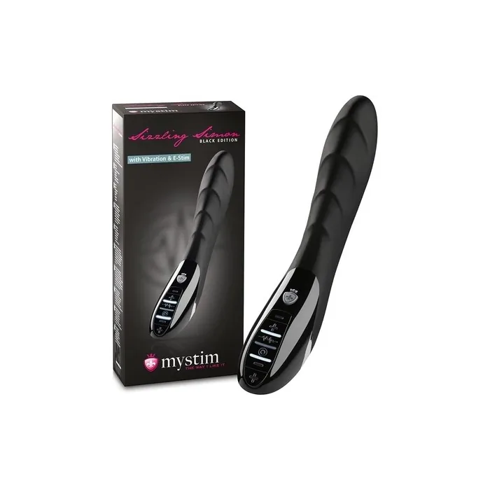 Mystim Sizzling Simon e-Stim Vibrator Black Edition
