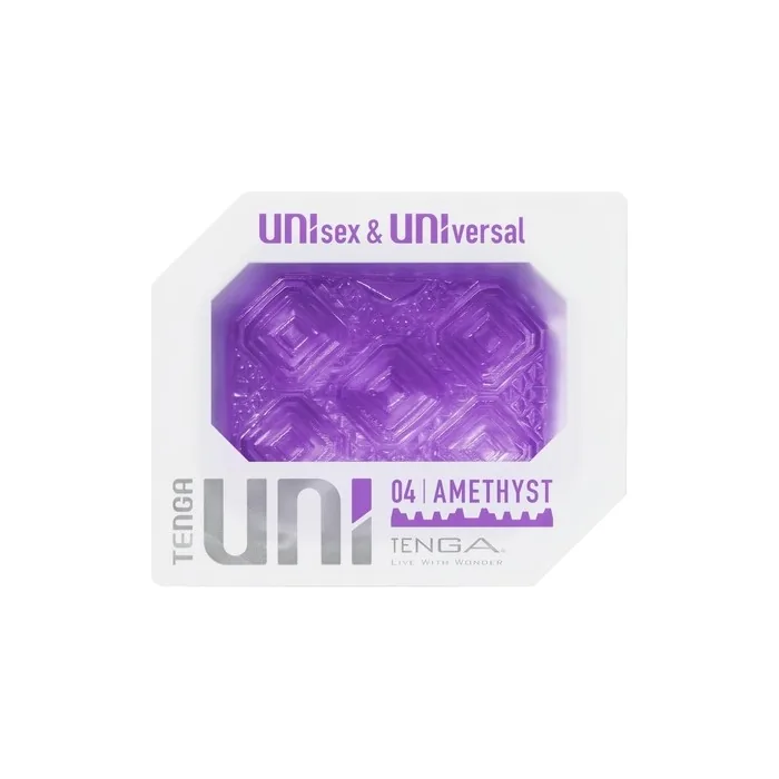 Tenga Uni Amethyst Stretchy Unisex Sex Toy with Arousing Texture
