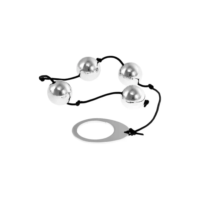Seven Creations Heavy Metal Anal Beads with 4 Beads