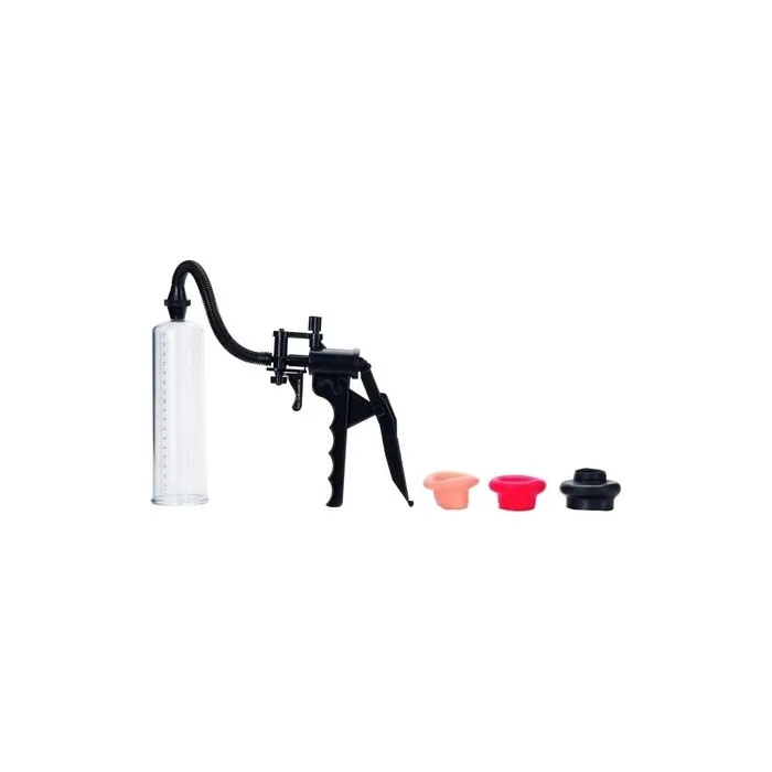 Seven Creations Penis Pump with Scissor Grip and 3 Colored Sleeves Purple