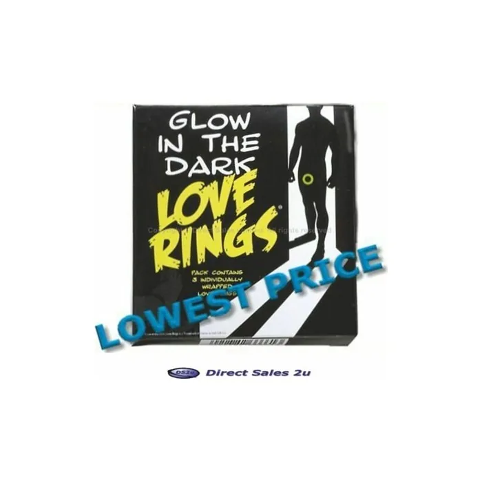 Glow in the Dark Penis Rings - Male Erection Enhancer
