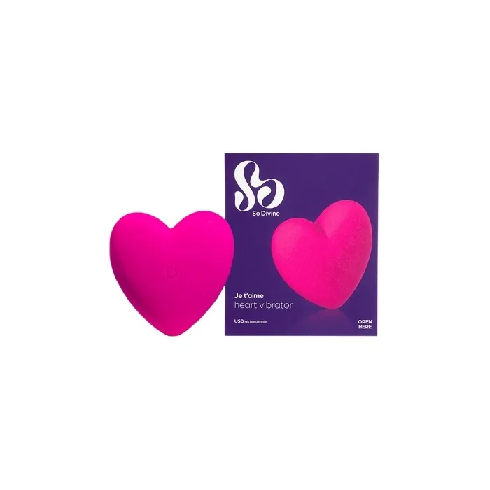 So Divine Je Taime Heart Pebble Vibrator Pink