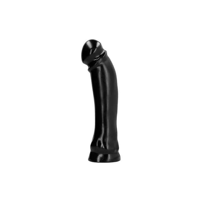 All Black Curved Anal Dildo Anal Plug 33cm Length Black