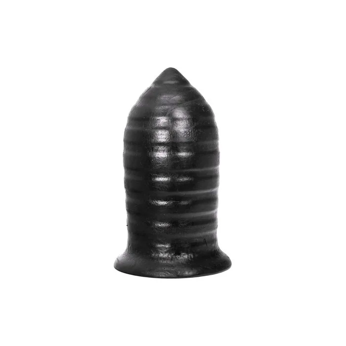 All Black Extreme Pointed Anal Plug 16cm Length Black