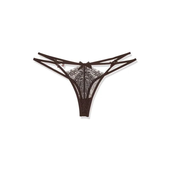 Obsessive Intensa Double String Black Size L/XL