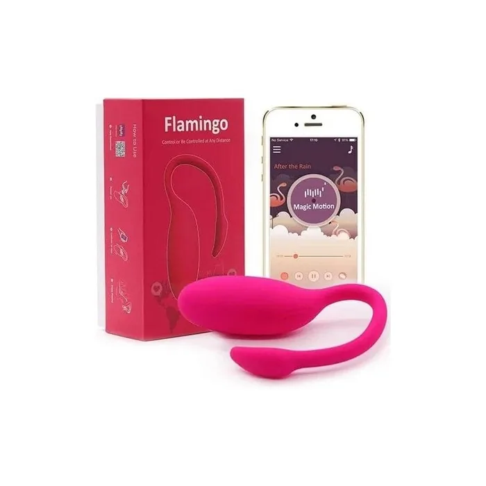 3 Brujas Motion Flamingo App-Controlled Wearable Vibrator - Pink