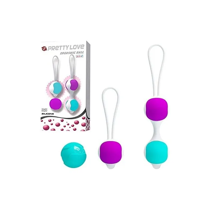 Pretty Love Orgasmic Balls Set Deep Rose 280g