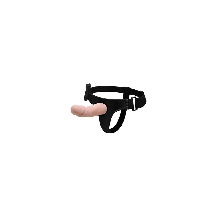 Dreamlove Natural Vibrating Dildo With Harness 15 Cm
