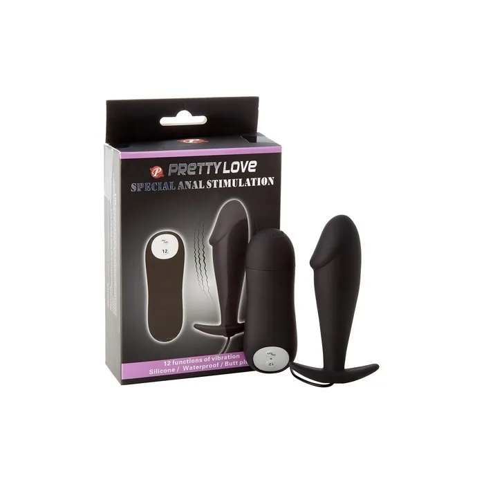 Dreamlove Black Anal Plug With Remote