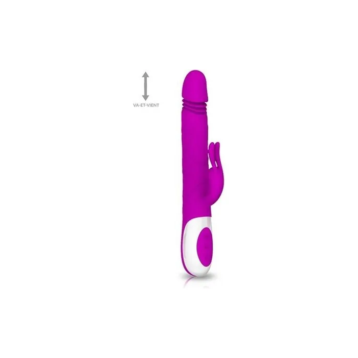 Double Rabbit Pleasures Vibrator Pretty Love Adrian Pink 16.1 Cm