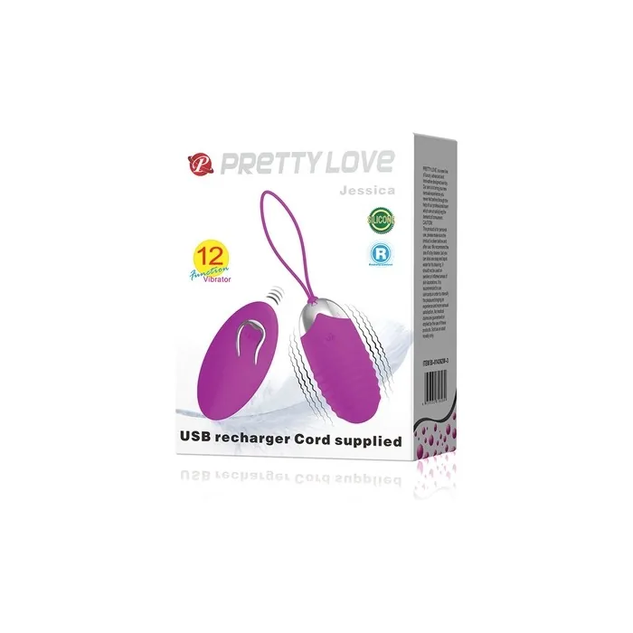 Pretty Love Jessica Usb Vibrating Egg - Purple