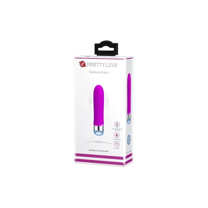 Pretty Love Sebastian Vibrator Deep Rose 110g