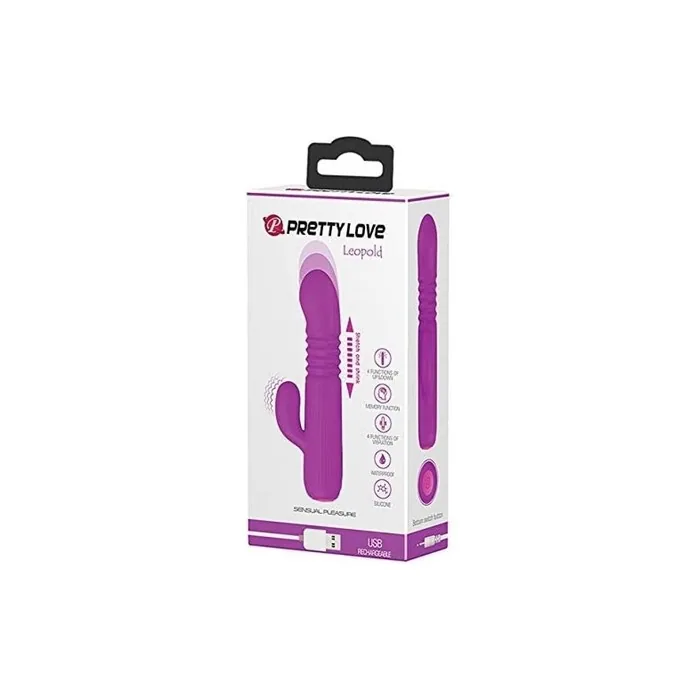 Pretty Love Leopold 6079 Vibrator with Rabbit Design