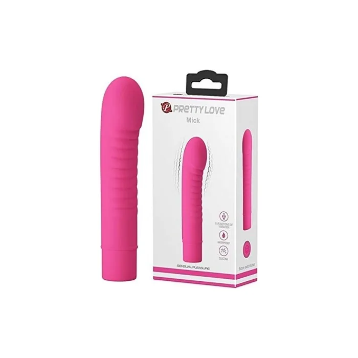 Pretty Love Mick Mini Vibrator Deep Rose 100g