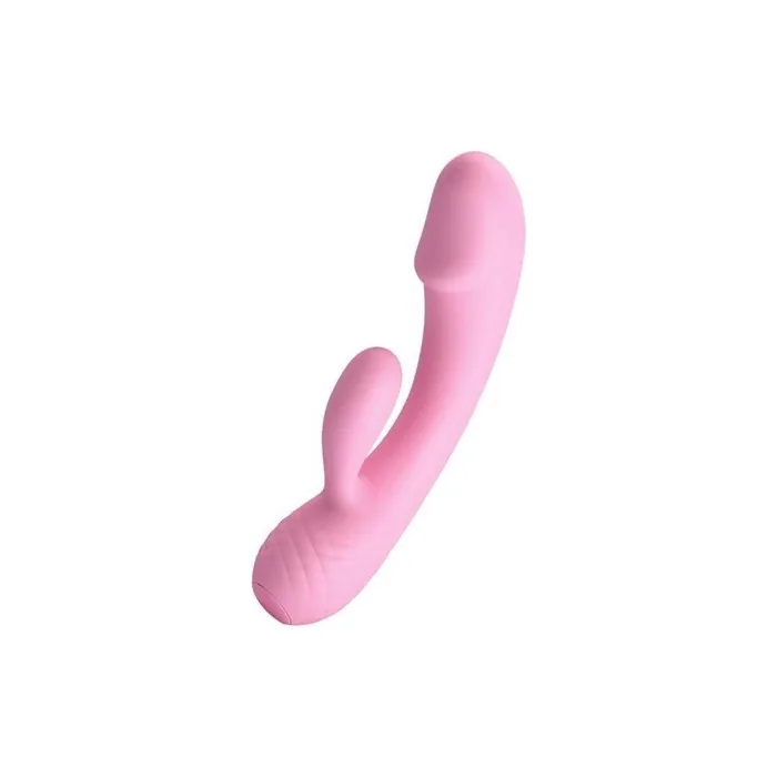 Double Stimulation Vibrator Pretty Love Ron Pink 11.5 Cm
