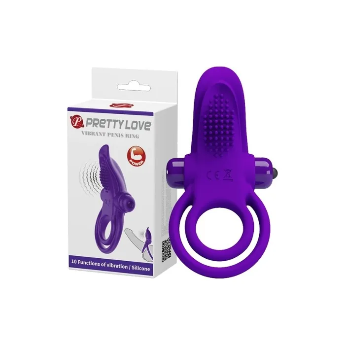 Pretty Love Vibrant Penis Ring R.4308 Purple 100g