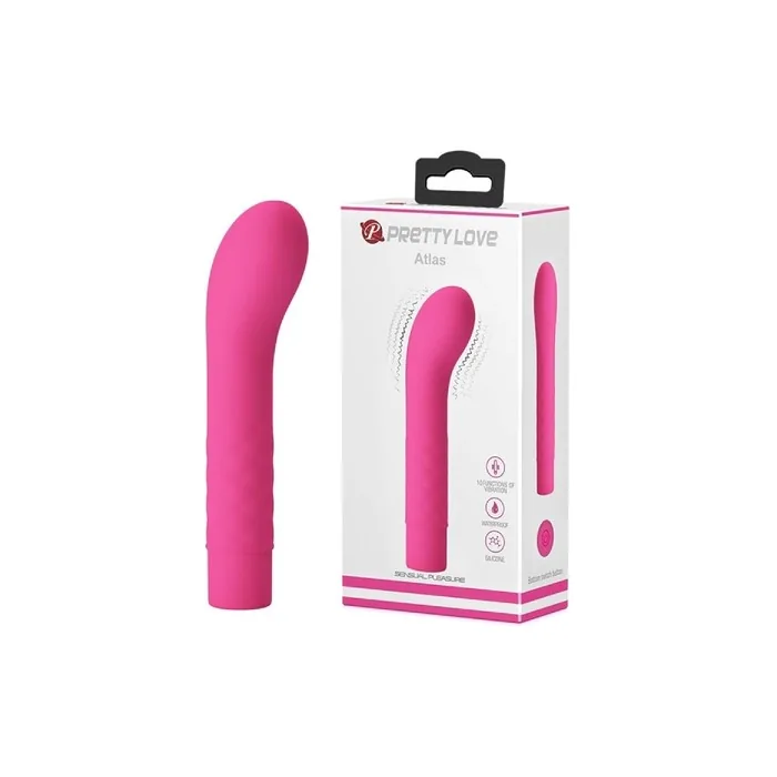 Pretty Love Atlas Mini Gspot Vibrator Deep Rose 110g