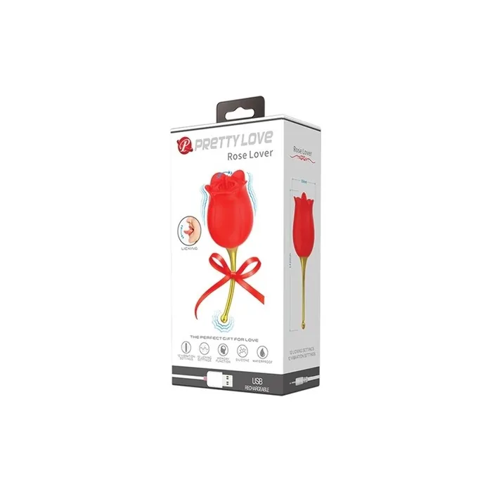 Pretty Love Licking Rose Lover Dual Ended Rose