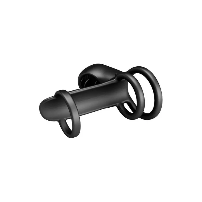 Pretty Love Jammy Penis Sling 12 Vibrating and Licking Settings Rechargeable Silicone