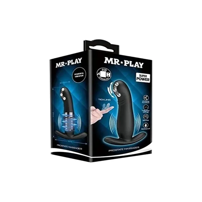 Mr. Play Silicone Prostate Vibrator 12.7x2.8cm - Rechargeable
