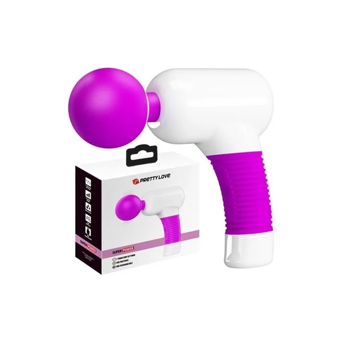 Pretty Love Swan Super Power Gun Massage Device & Wand Vibrator In 1 - Pink