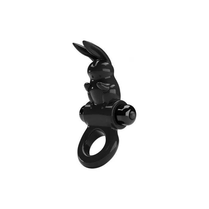 Pretty Love Exciting Ring Vibrating Cock Ring - Black