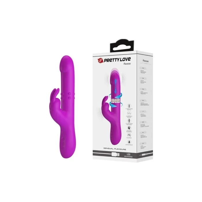 Pretty Love Reese Rotating Vibrator Purple