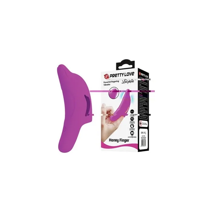 Pretty Love Delphini Powerful Fingering Stimulator Purple
