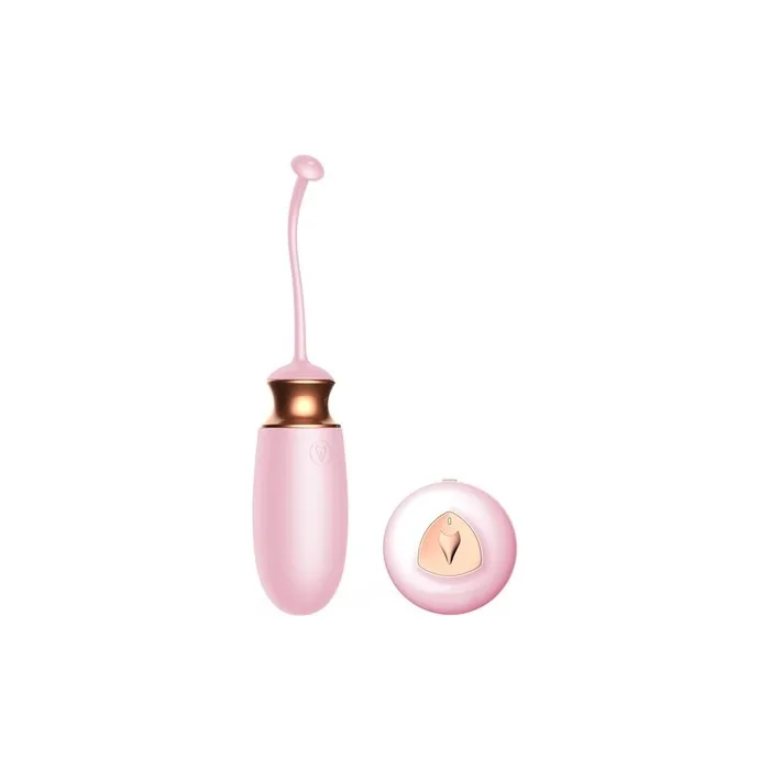 FOXSHOW Vibrating Silicone Love Egg with Remote Control - 10 Functions, Heating, and Voice Control