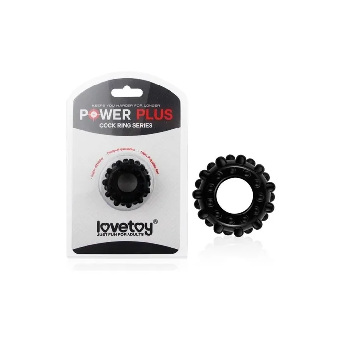 Lovetoy PowerPlus Flexible Cock Ring Black