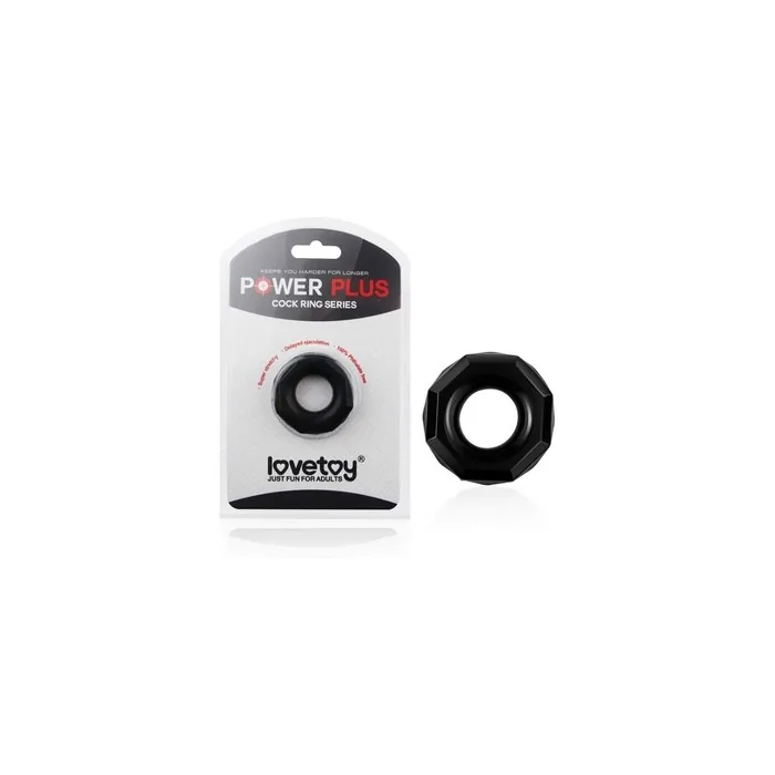 Lovetoy Power Plus Black Cockring
