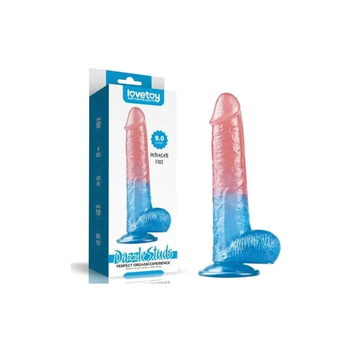 Dildo Dazzle Studsv 9 Pink and Blue