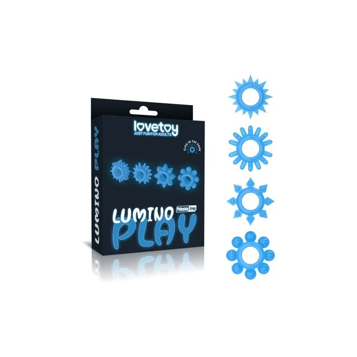 Lovetoy Lumino Play Penis Ring Set