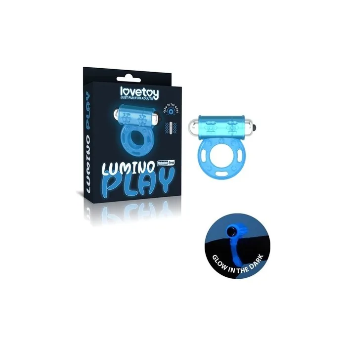Lovetoy Lumino Play Cock Ring Vibrator - Glow In The Dark