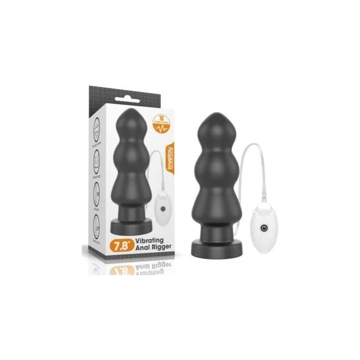 Lovetoy King Sized 78 Black Vibrating Anal Plug