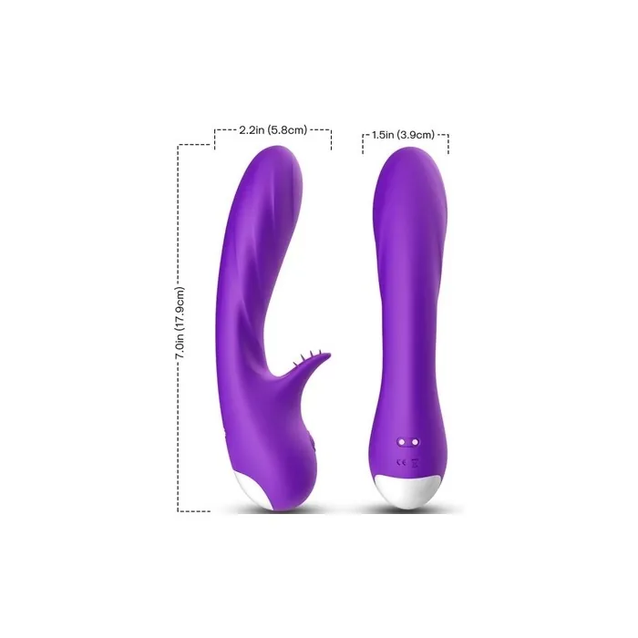 ARMONY Romance Vibrator with G-Spot Stimulator Purple 5 x 20 x 7.5 cm