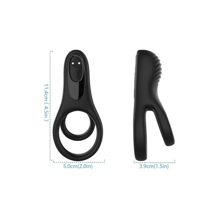 ARMONY Double Ring Vibrator Black
