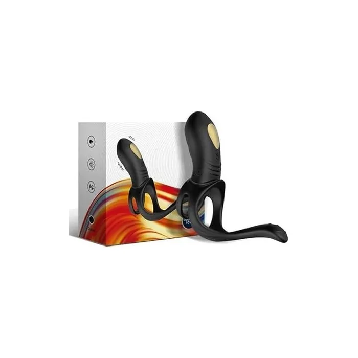 ARMONY Joy Jumper Ring Vibrator for Couples & Anal Plug with Remote Control - Black