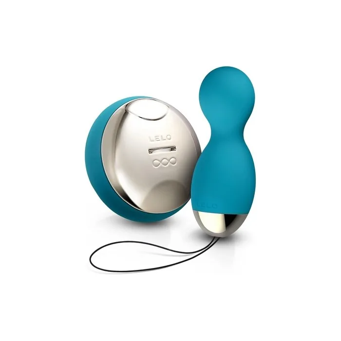 LELO HULA Beads Ocean Blue Rotating, Rotating, and Vibrating Pleasure Beads for Women Ben Wa Kegel Balls