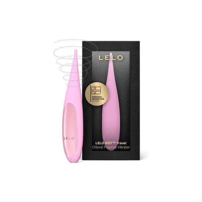 LELO DOT Travel Small Clitoral Vibrator with Elliptical Movement and 8 Pleasure Settings Vibration for Women Clitoral Vibrators Quiet and Powerful Clitoris, Pink