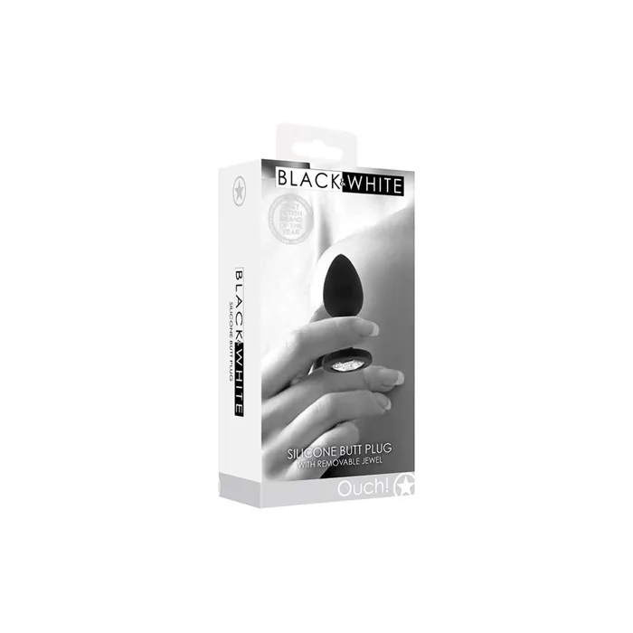 Silicone Butt Plug with Removable Jewel