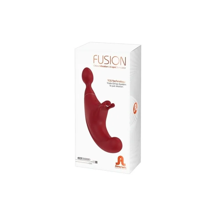 Adrien Lastic Fusion Triple Clitoris Stimulator & G-Spot Red