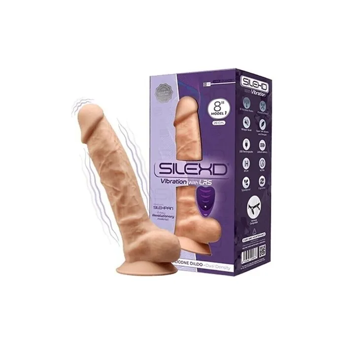 SILEXD MODELO 1 Realistic Vibrating Silicone Premium SILEXPAN Remote Control 20cm