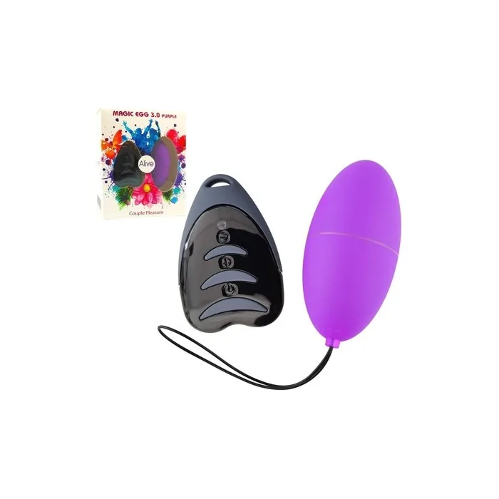 ALIVE Magic Egg 3.0 Vibrating Egg Remote Control Violet Black One Size