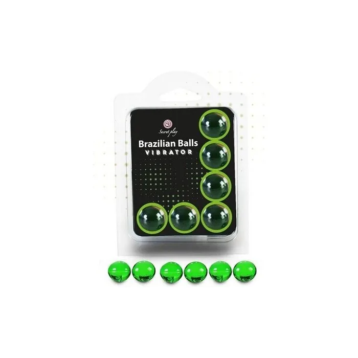 Secret Play Brazilian 6 Balls Vibrator Monodosis Lubricant