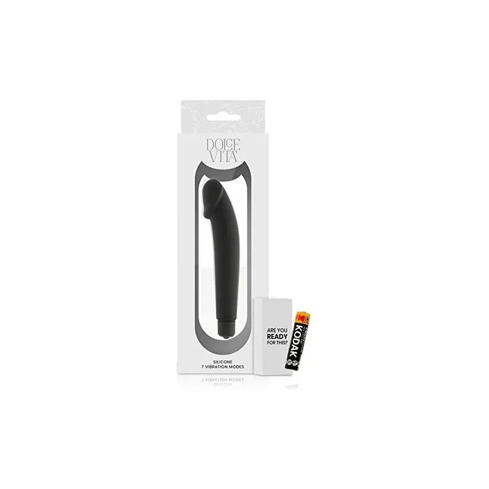 Dolce Vita Realistic Vibrator Silicone Black