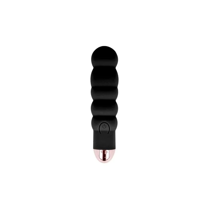 Dolce Vita Rechargeable Vibrator Six Black With 7 Speeds