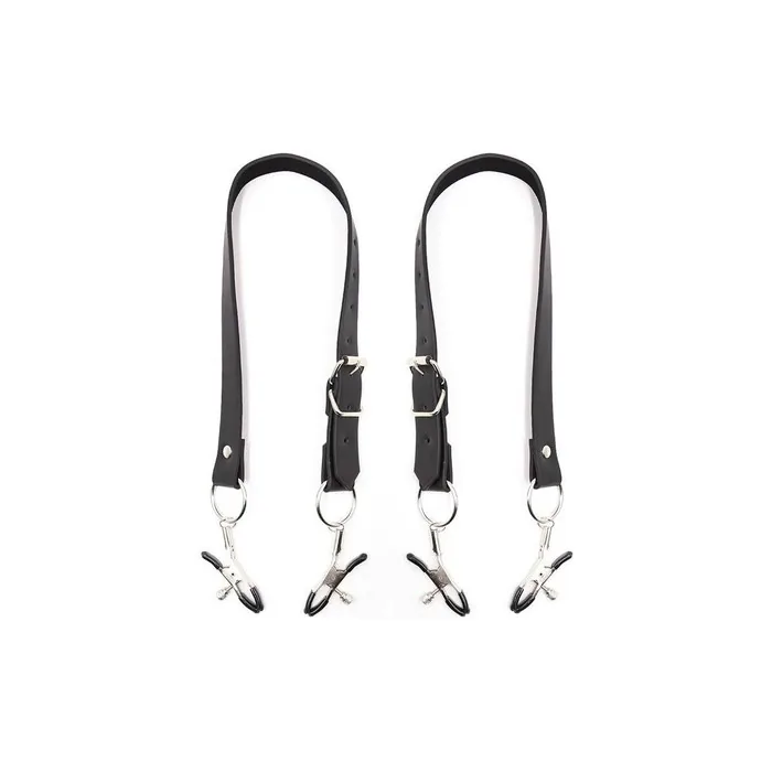 Ohmama Fetish Clitoral Clamps With Leg Straps