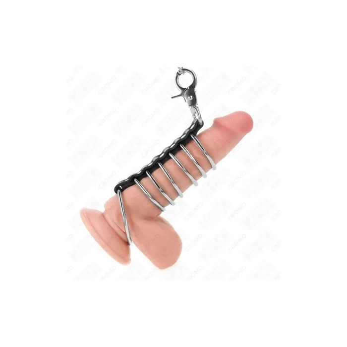 EROTICO Kink 7 Metal Penis Rings Set 3.8cm to 5cm